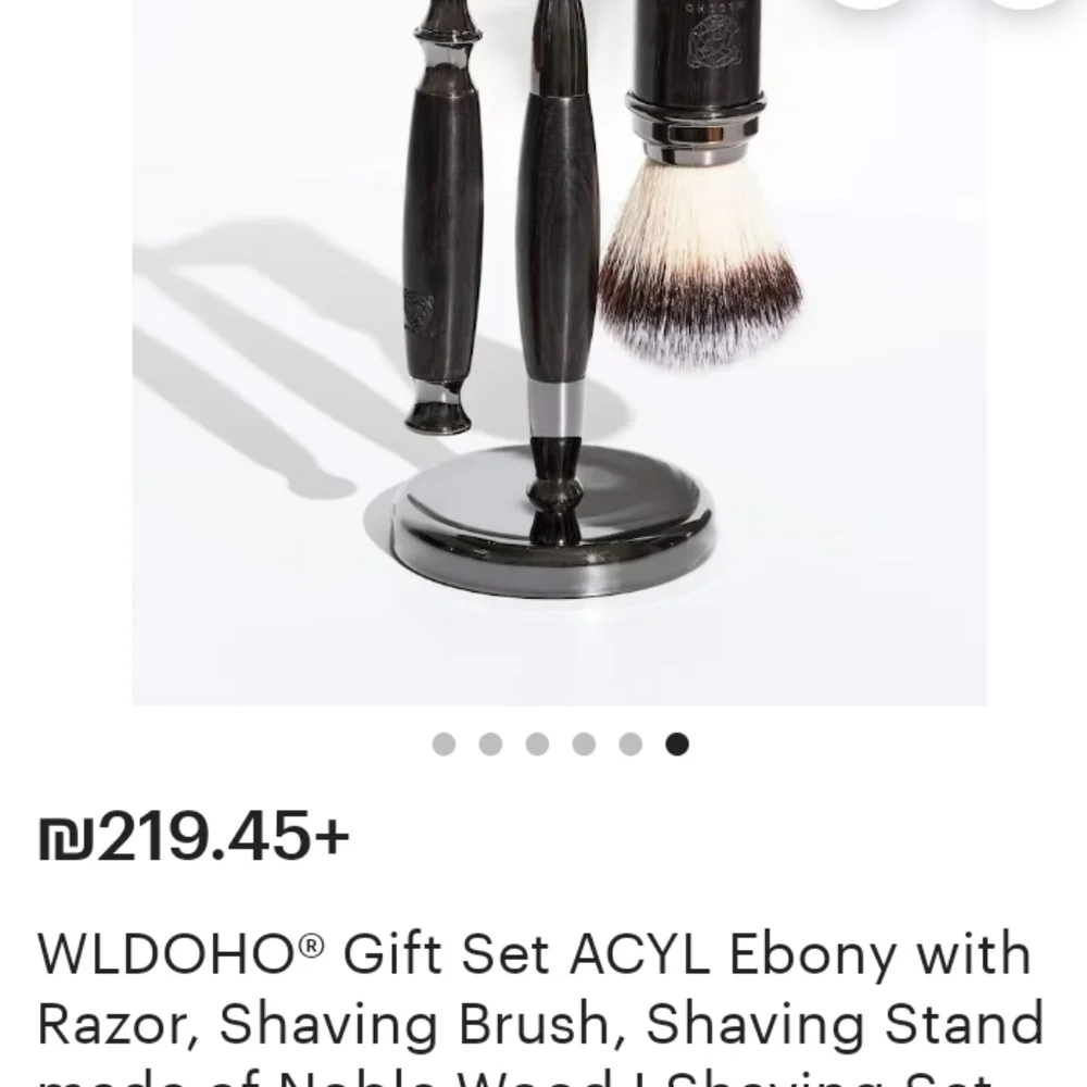 WLDOHO Gift Set Razor, Brush, Shaving Stand